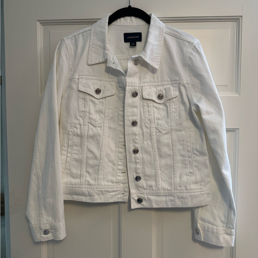 J. Crew Off-White Denim Jacket